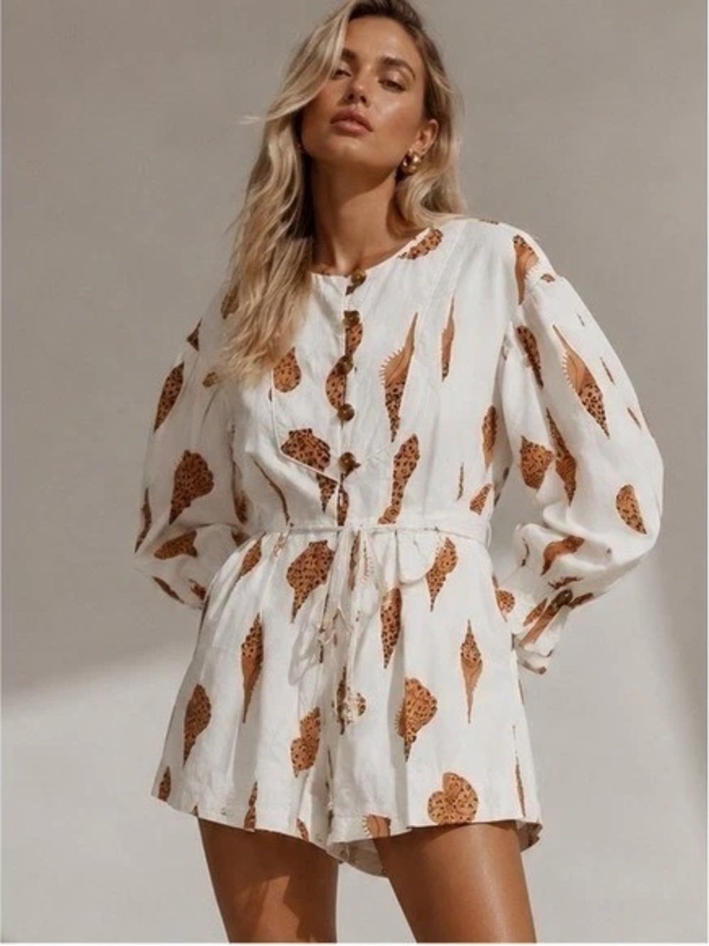 FARM Rio Leopard Shell Matelasse Romper - NEVER WORN